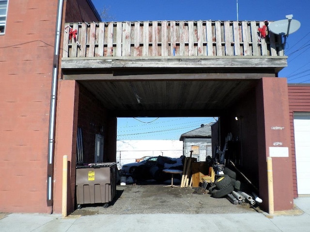 view of vehicle parking