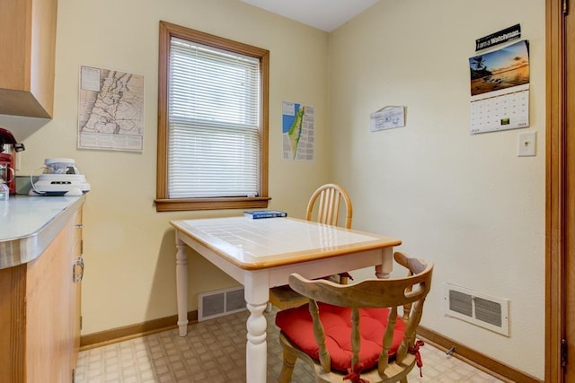 view of dining space