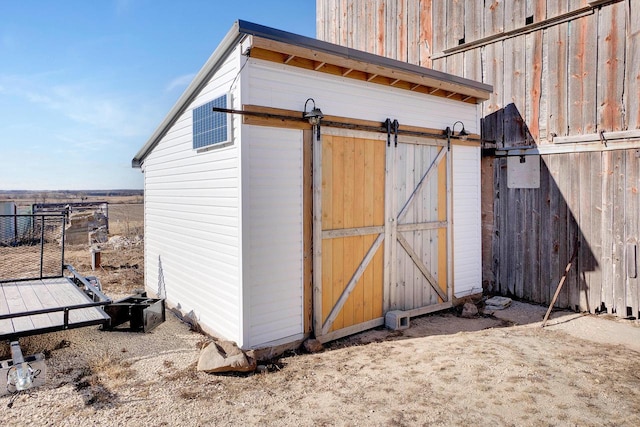 view of outdoor structure