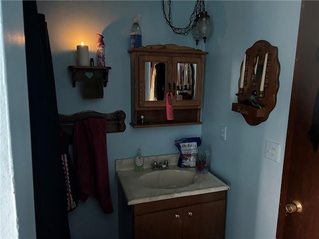 bathroom with vanity