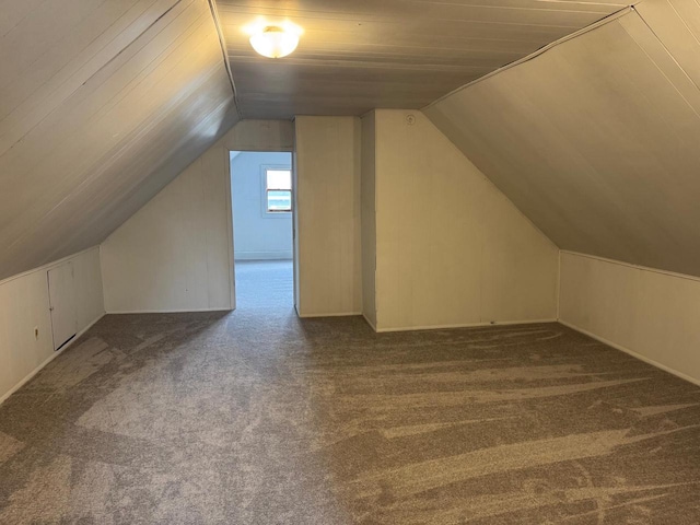 1820 54th St, Kenosha, WI 53140 - additional living space featuring carpet floors and vaulted ceiling