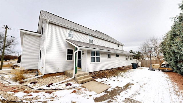 view of front of home