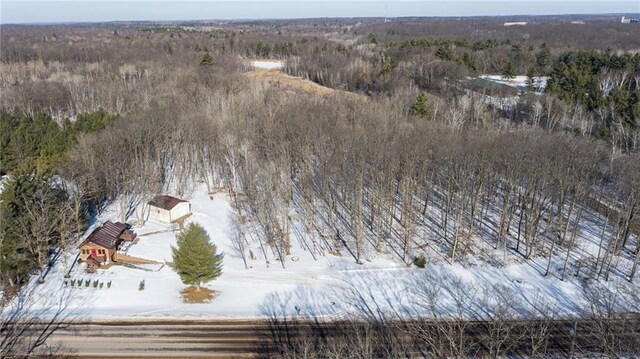 W268 County Highway A, Stone Lake, WI 54876 - view of snowy aerial view