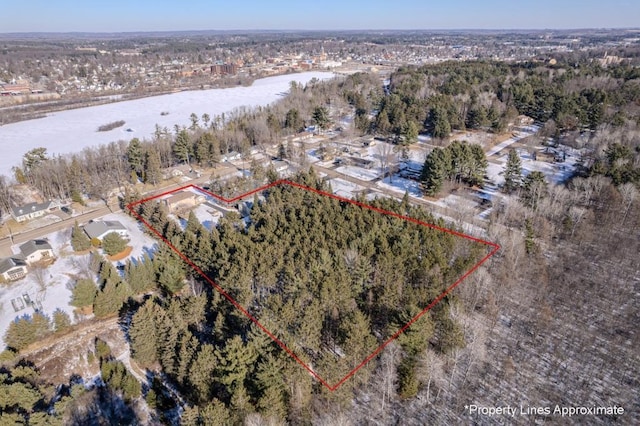 401 E Riverside Ave, Merrill, WI 54452 - bird's eye view featuring a water view