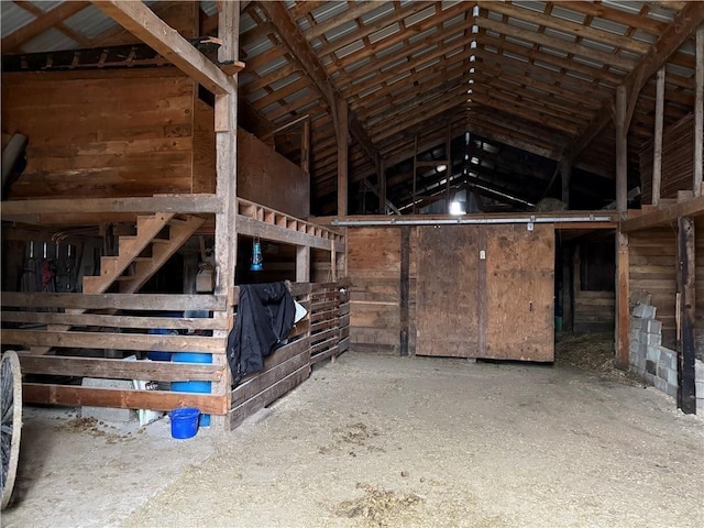 view of horse barn