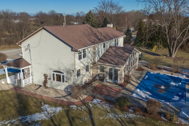 rear view of house with a patio area