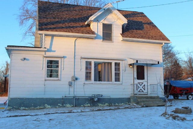 view of front of home