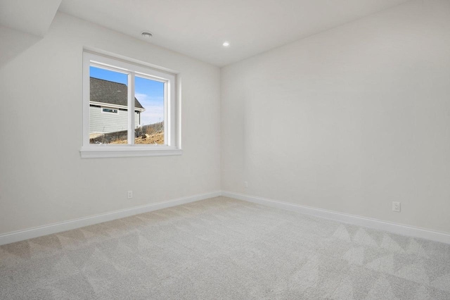 view of carpeted empty room