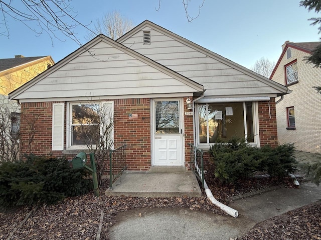 view of bungalow-style home