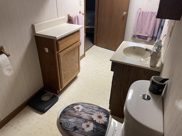 bathroom with vanity