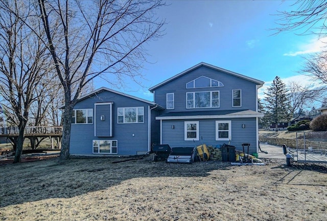 view of rear view of property