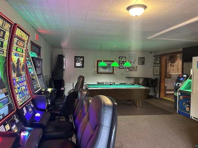 59460 Main St, Mason, WI 54856 - recreation room with carpet floors and billiards
