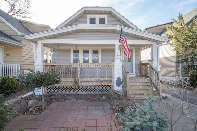 bungalow with a porch