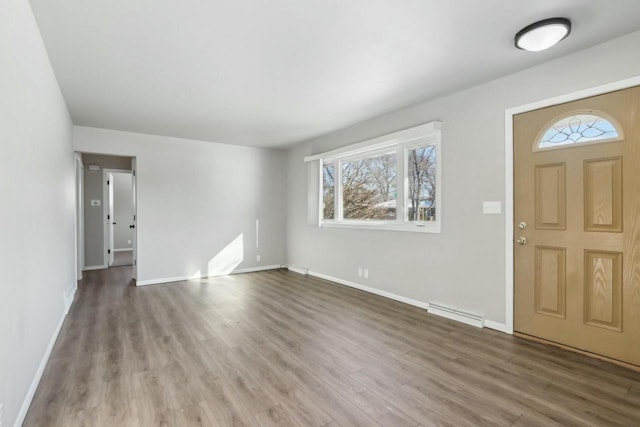 foyer featuring hardwood / wood-style floors