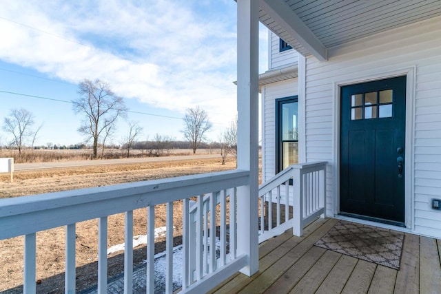 exterior space with a rural view