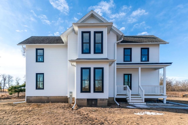 view of front of home featuring a porch