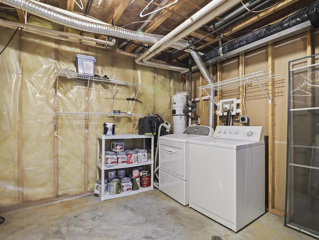 washroom featuring separate washer and dryer