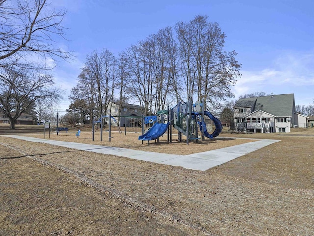 view of jungle gym