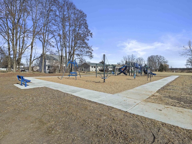 view of jungle gym