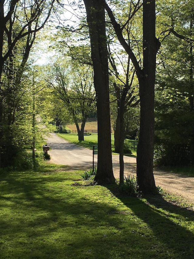 view of home's community featuring a yard