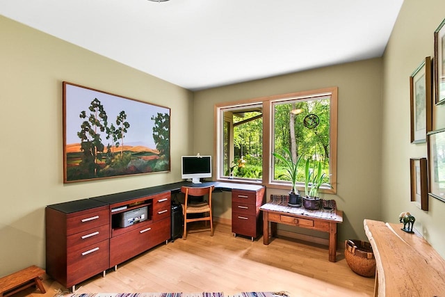 E4725 Riverside Dr, Spring Green, WI 53588 - office with light wood-type flooring