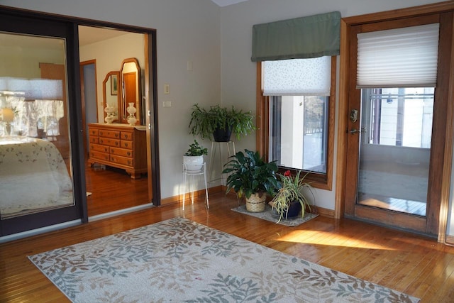 interior space featuring hardwood / wood-style flooring