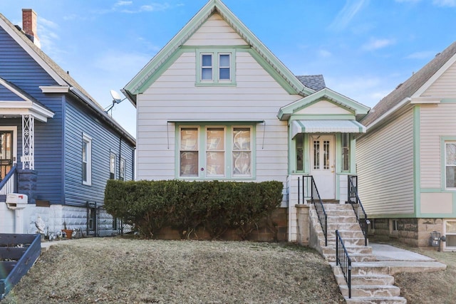 view of bungalow-style home