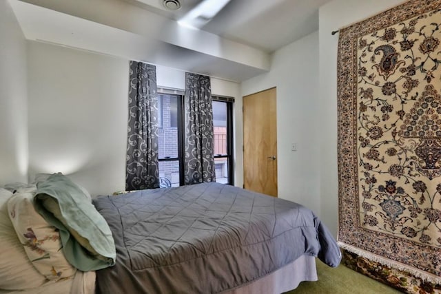 bedroom with carpet flooring