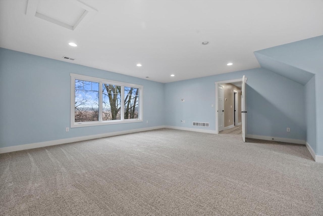 interior space with light colored carpet