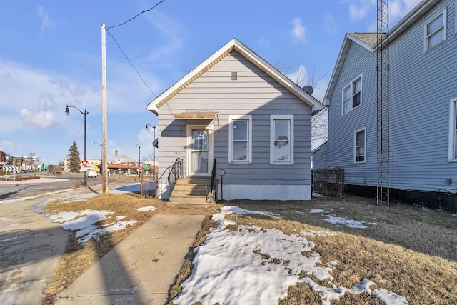 view of bungalow-style home