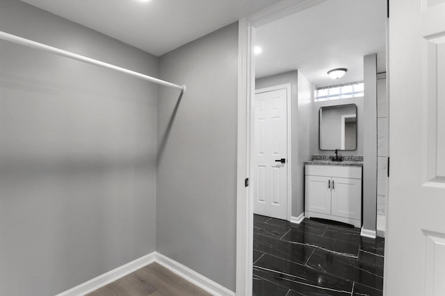 bathroom with vanity