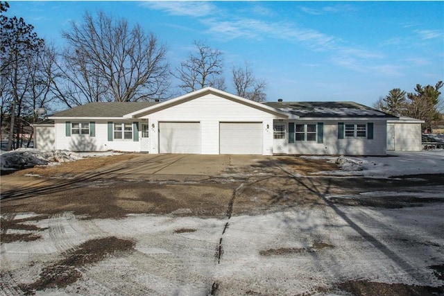 ranch-style house with a garage