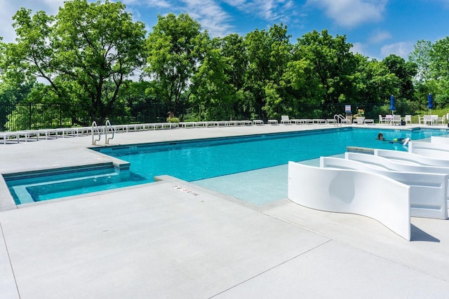 view of pool with a patio