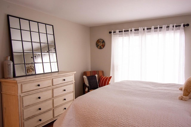 bedroom with multiple windows