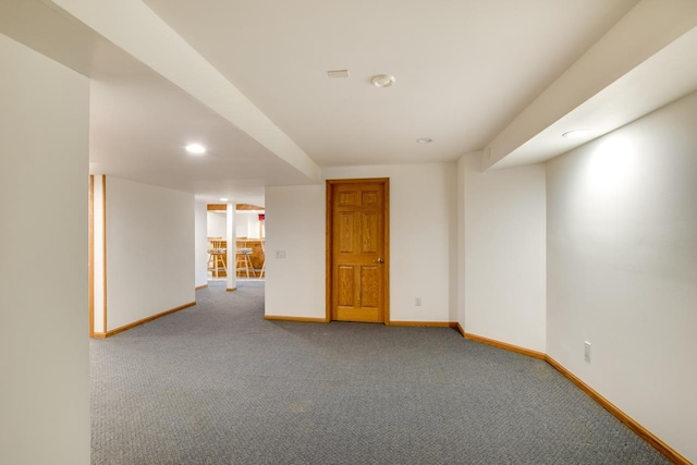 unfurnished room with carpet