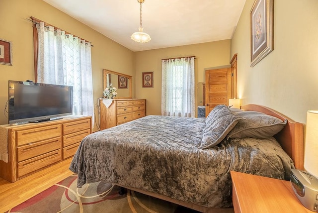 bedroom featuring hardwood / wood-style floors