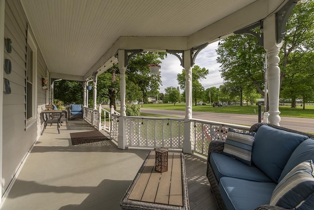 view of patio with covered porch