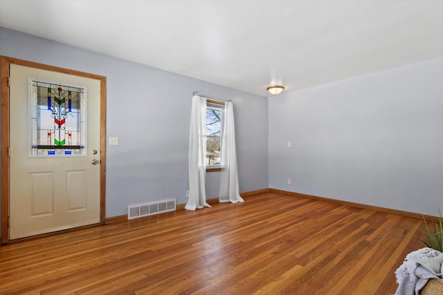 foyer entrance featuring light hardwood / wood-style floors