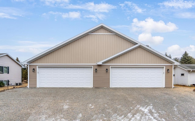 garage featuring central AC