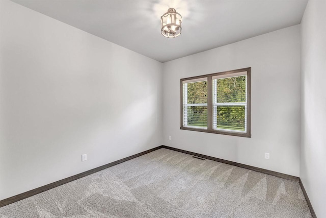 view of carpeted empty room