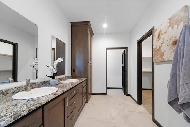 bathroom with vanity