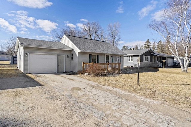 ranch-style house with a garage