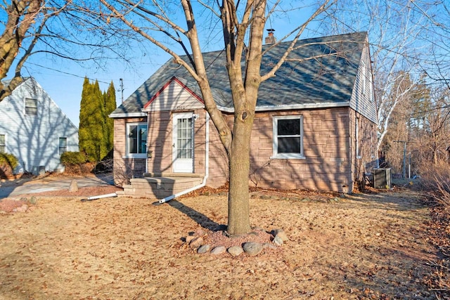 view of front of house with central AC