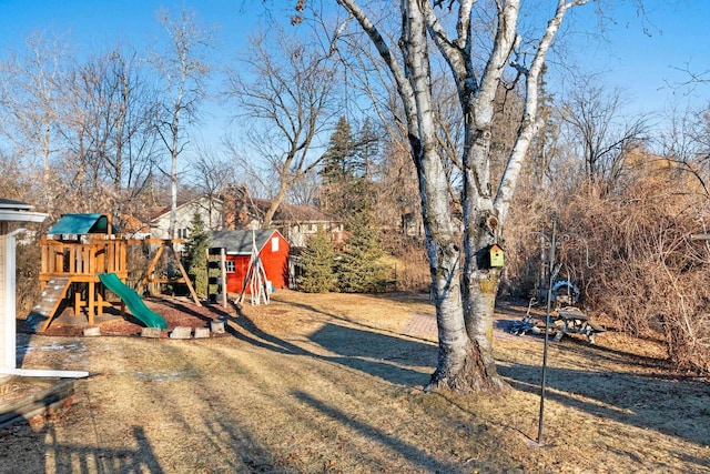 view of play area