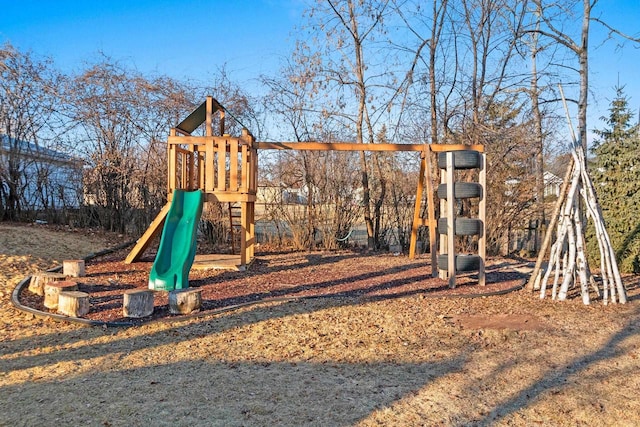 view of play area