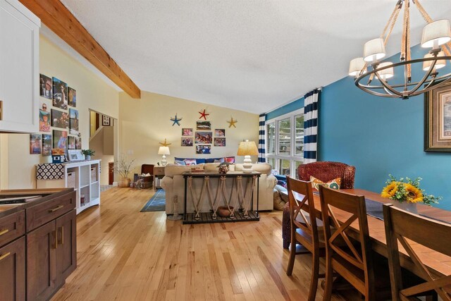 865 Richmond Way, Nekoosa, WI 54457 - dining room featuring a chandelier and light wood finished floors