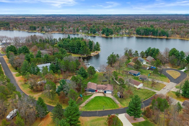 865 Richmond Way, Nekoosa, WI 54457 - view of property location featuring a nearby body of water and a forest