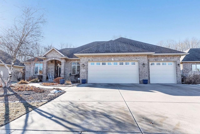 ranch-style house with a garage