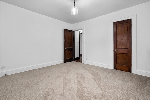 spare room with carpet