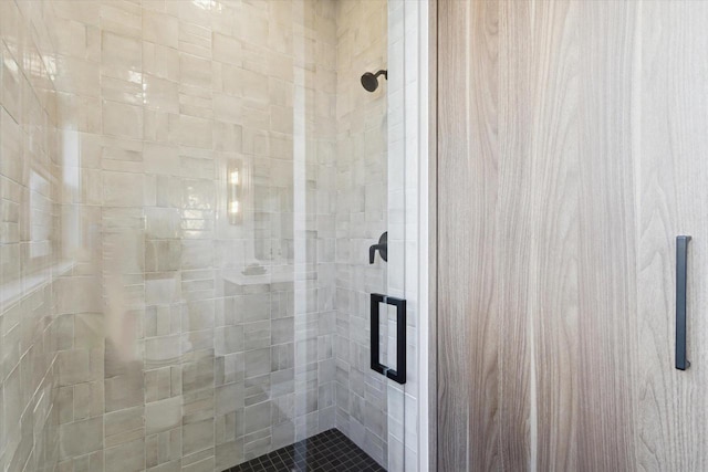 bathroom with an enclosed shower